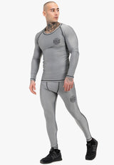 Ben Lee Mossburn camiseta funcional de manga larga para hombre, gris