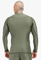 Ben Lee Mossburn camiseta funcional de manga larga para hombre, oliva