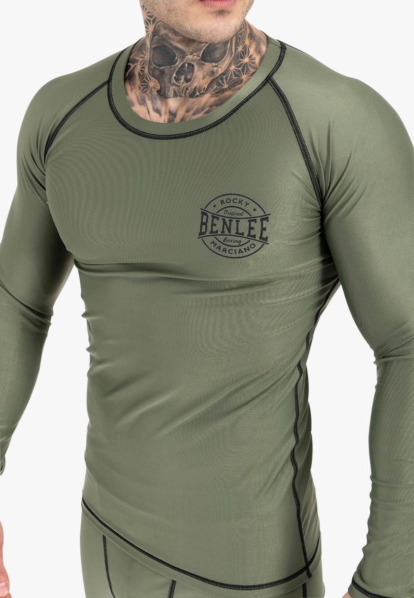 Ben Lee Mossburn camiseta funcional de manga larga para hombre, oliva