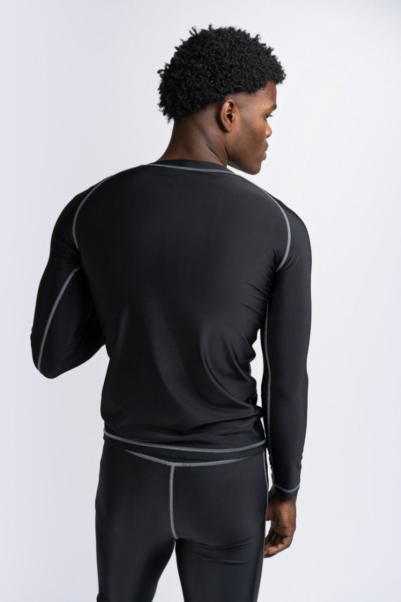 Ben Lee Mossburn camiseta funcional de manga larga para hombre, negra