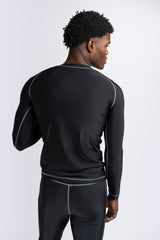 Ben Lee Mossburn camiseta funcional de manga larga para hombre, negra