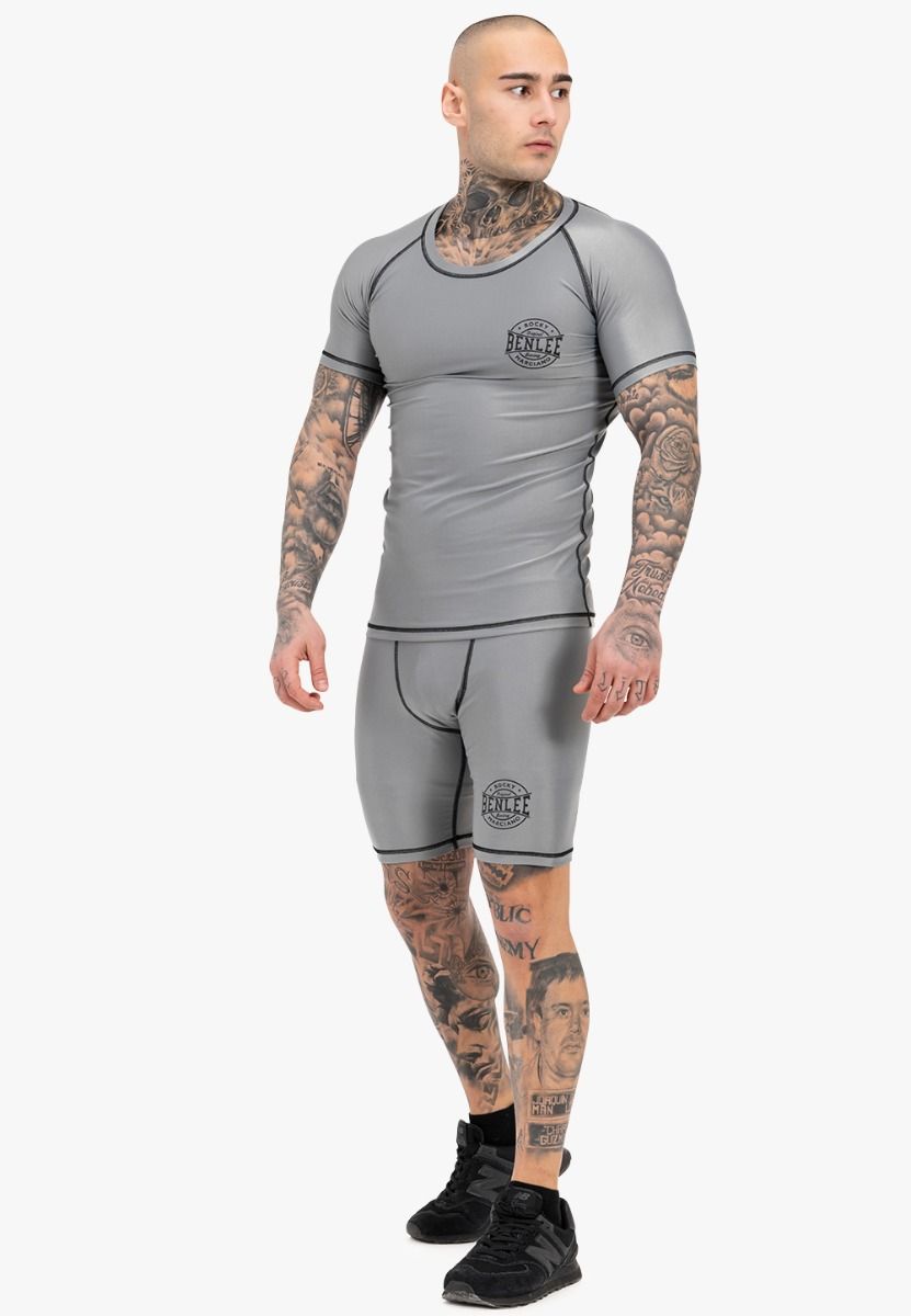 Ben Lee Limehills camiseta funcional de manga corta para hombre, gris