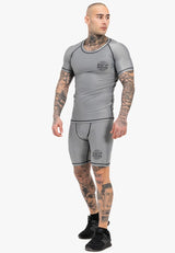 Ben Lee Limehills camiseta funcional de manga corta para hombre, gris