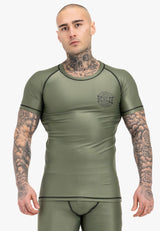 Ben Lee Limehills camiseta funcional de manga corta para hombre, oliva