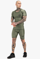 Ben Lee Limehills camiseta funcional de manga corta para hombre, oliva