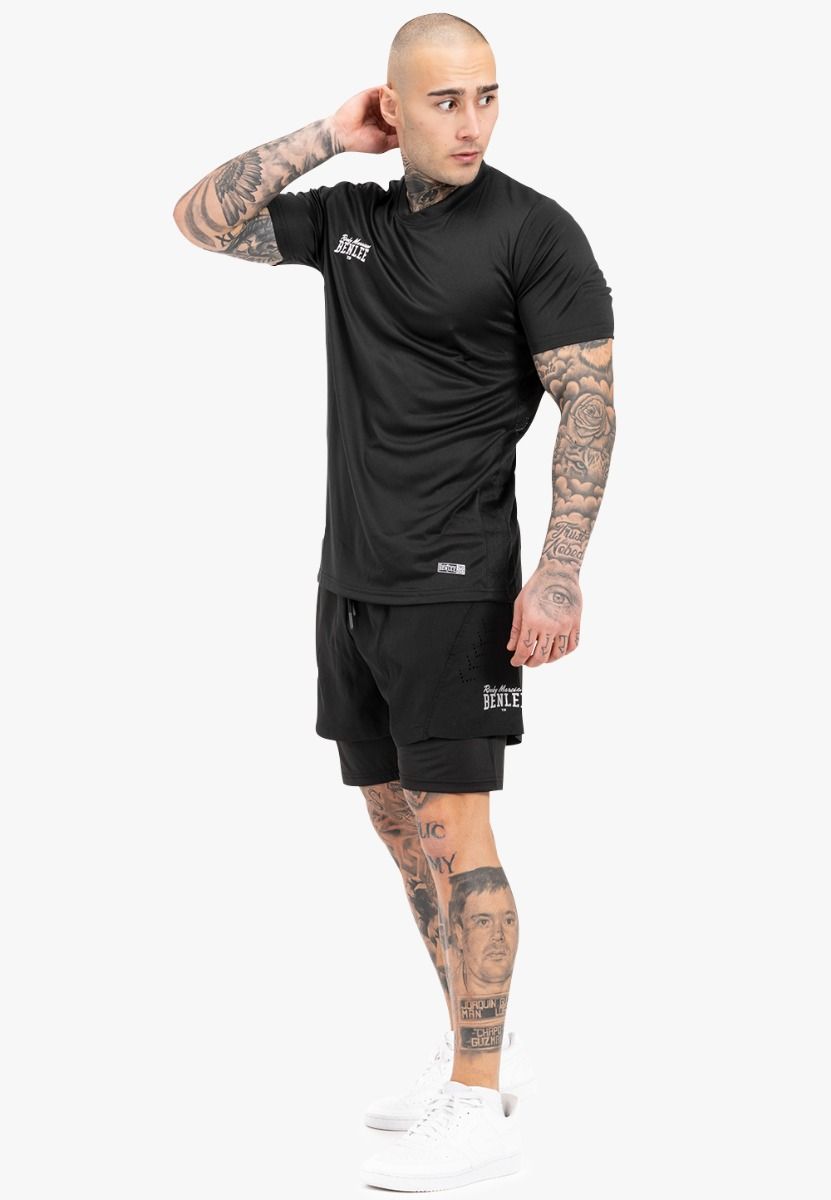 Ben Lee Ocars pantalones cortos funcionales para hombre, negros
