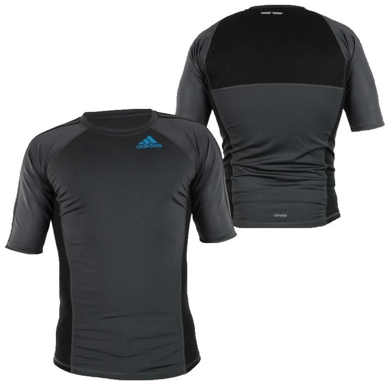 Adidas Grappling rashguard de manga corta, negro