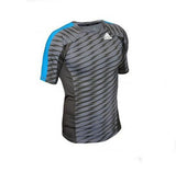 Adidas Ultimate Athlete rashguard, negro-azul