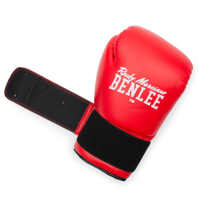 BENLEE Rodney guantes de boxeo de cuero, rojos