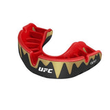 Opro Junior Platinum UFC protector bucal, negro-rojo-dorado