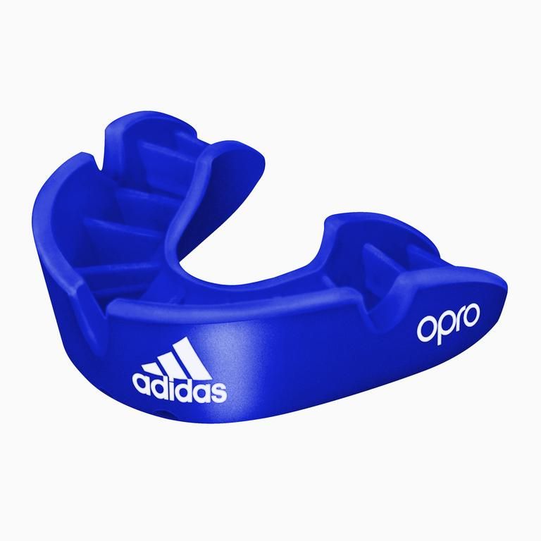 Adidas Senior Opro Bronze protector bucal, azul