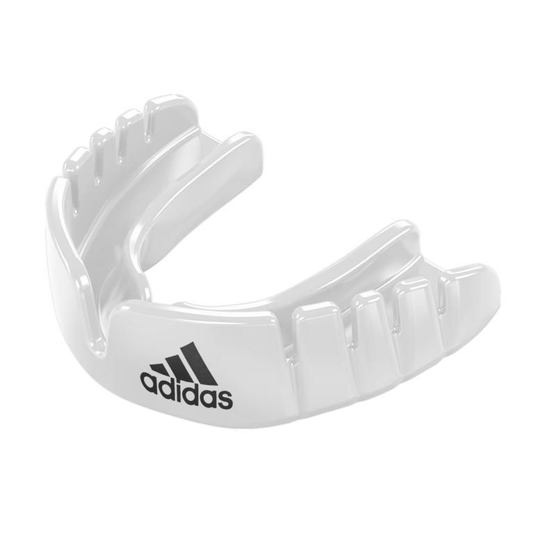 Adidas Senior Opro Snap-Fit protector bucal, blanco