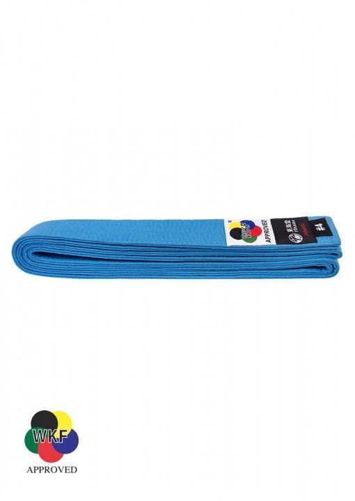 Tokaido WKF cinturón obi de karate, azul