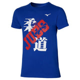 Mizuno Tee camiseta de manga corta, azul