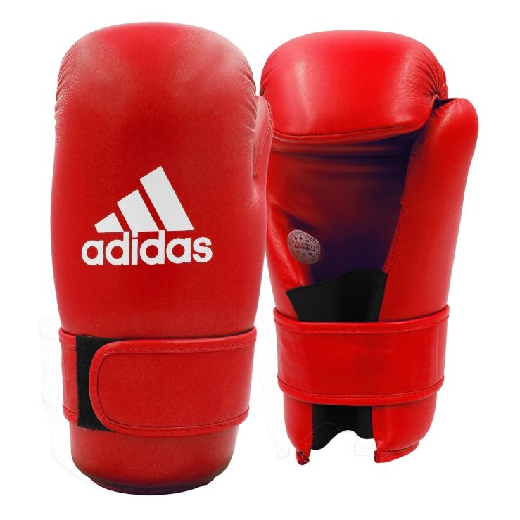 Adidas Semi Contact guantes de boxeo, rojos