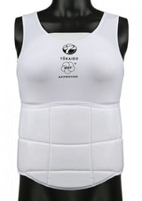 Tokaido PRO Lady WKF protector de cuerpo, blanco