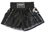 Katsudo Huricane pantalones cortos de muay thai, negros