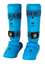 Tokaido protectores de espinillas y empeine, azules