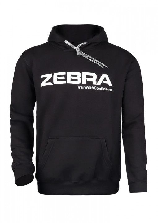Zebra Performance sudadera para hombre, negra