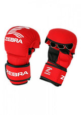 Zebra Sparing guantes MMA, rojos