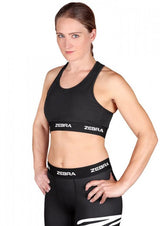 Zebra Performance sujetador deportivo, negro
