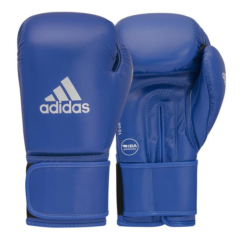 Adidas IBA guantes de boxeo, azules