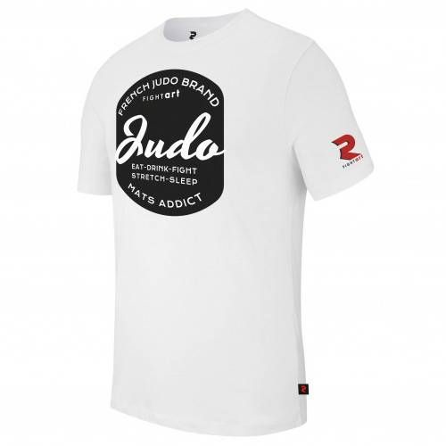Fight Art Judo camiseta, blanca