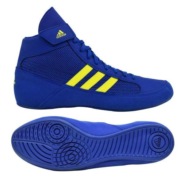 Adidas HVC K zapatillas de lucha para niños, azules
