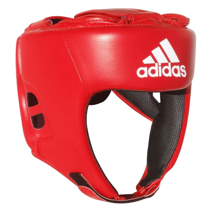 Adidas Hybrid 50 casco de boxeo, rojo