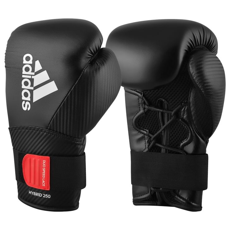 Adidas Hybrid 250 guantes de boxeo, negros