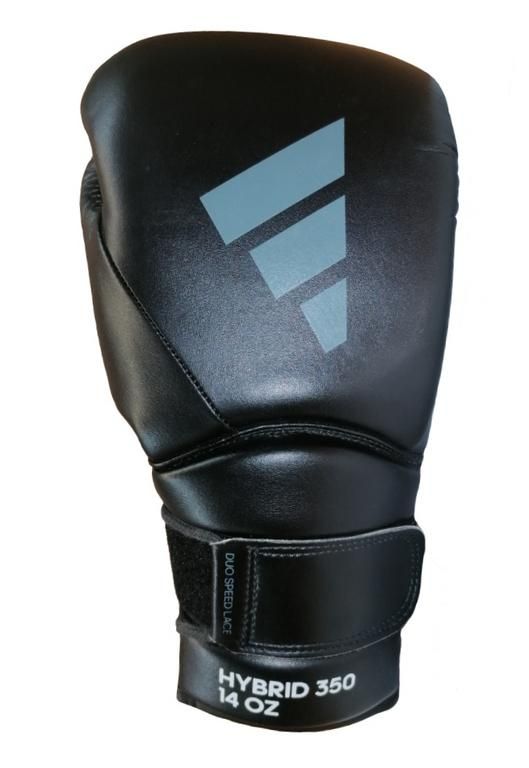 Adidas Hybrid 350 guantes de boxeo, gris-negro