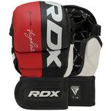 RDX T6 guantes de sparring MMA, rojo-negro
