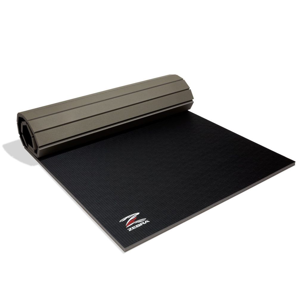 Zebra Home Roll Out esterilla de ejercicio, negra