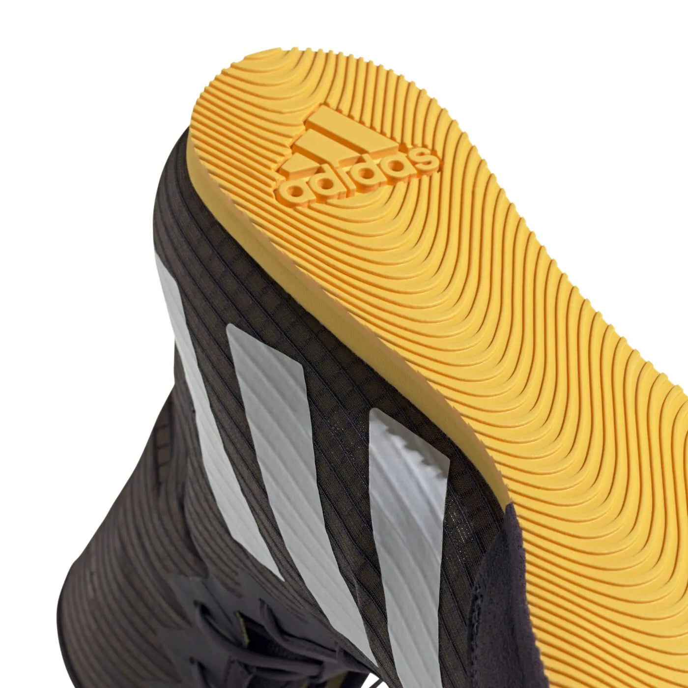 Adidas HOG 4 zapatillas de boxeo, negro-amarillo