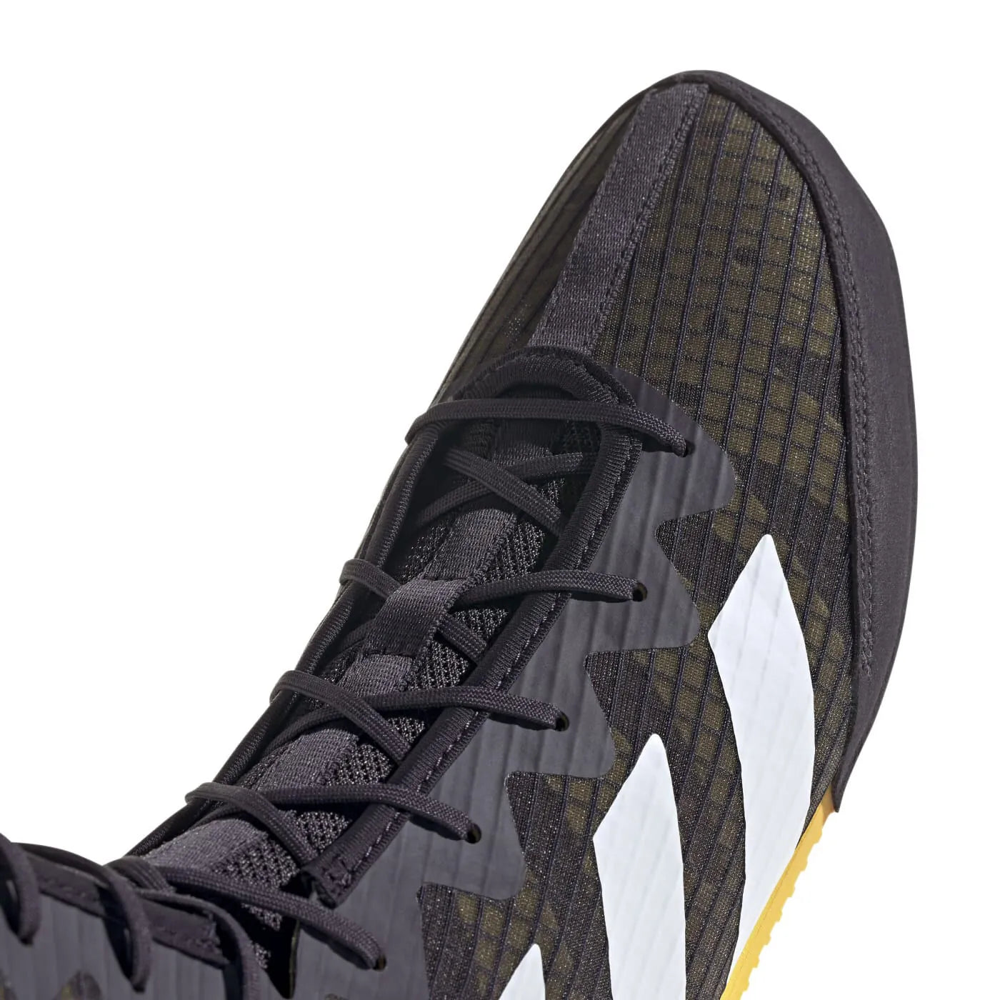 Adidas HOG 4 zapatillas de boxeo, negro-amarillo