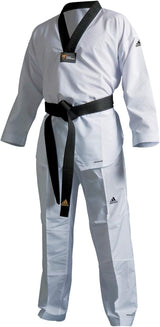 Adidas Adichamp WTF dobok de taekwondo 240g, blanco