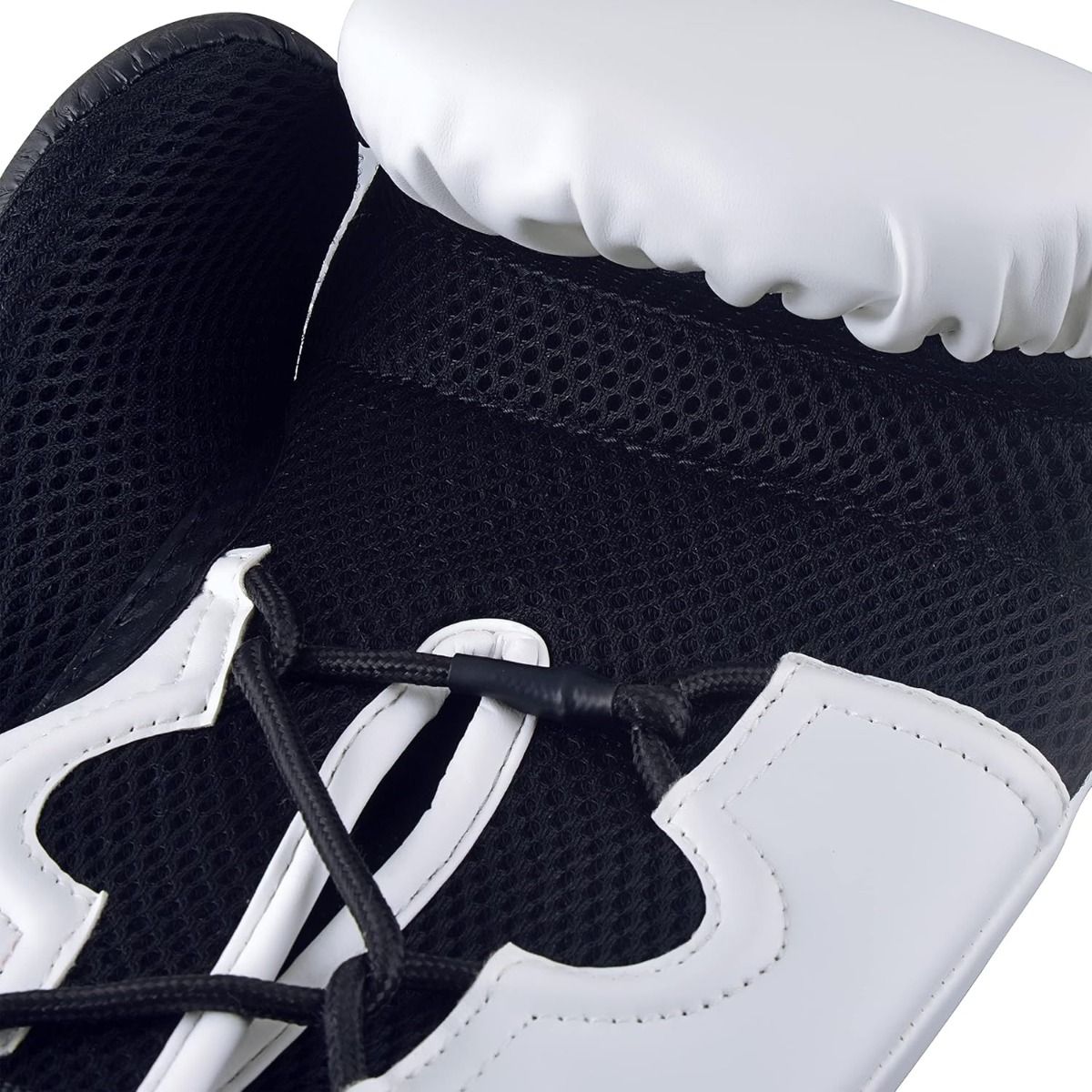 Adidas Hybrid 250 guantes de boxeo, blanco-negro