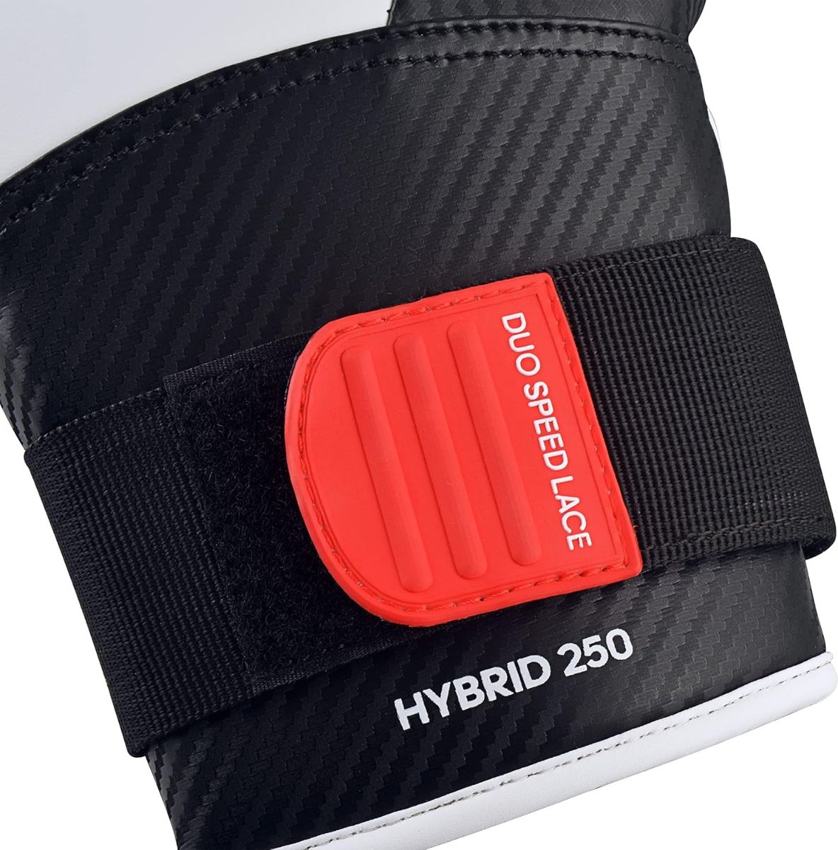 Adidas Hybrid 250 guantes de boxeo, blanco-negro