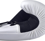 Adidas Hybrid 250 guantes de boxeo, blanco-negro