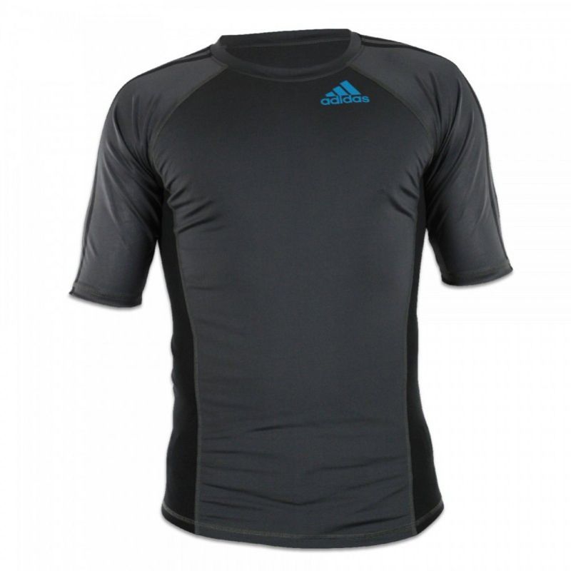 Adidas Grappling rashguard de manga corta, negro