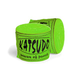 Katsudo Path venda de boxeo elástica 2uds, neon green