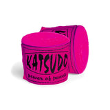 Katsudo Path venda de boxeo elástica 2uds, neon pink
