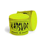 Katsudo Path venda de boxeo elástica 2uds, neon yellow