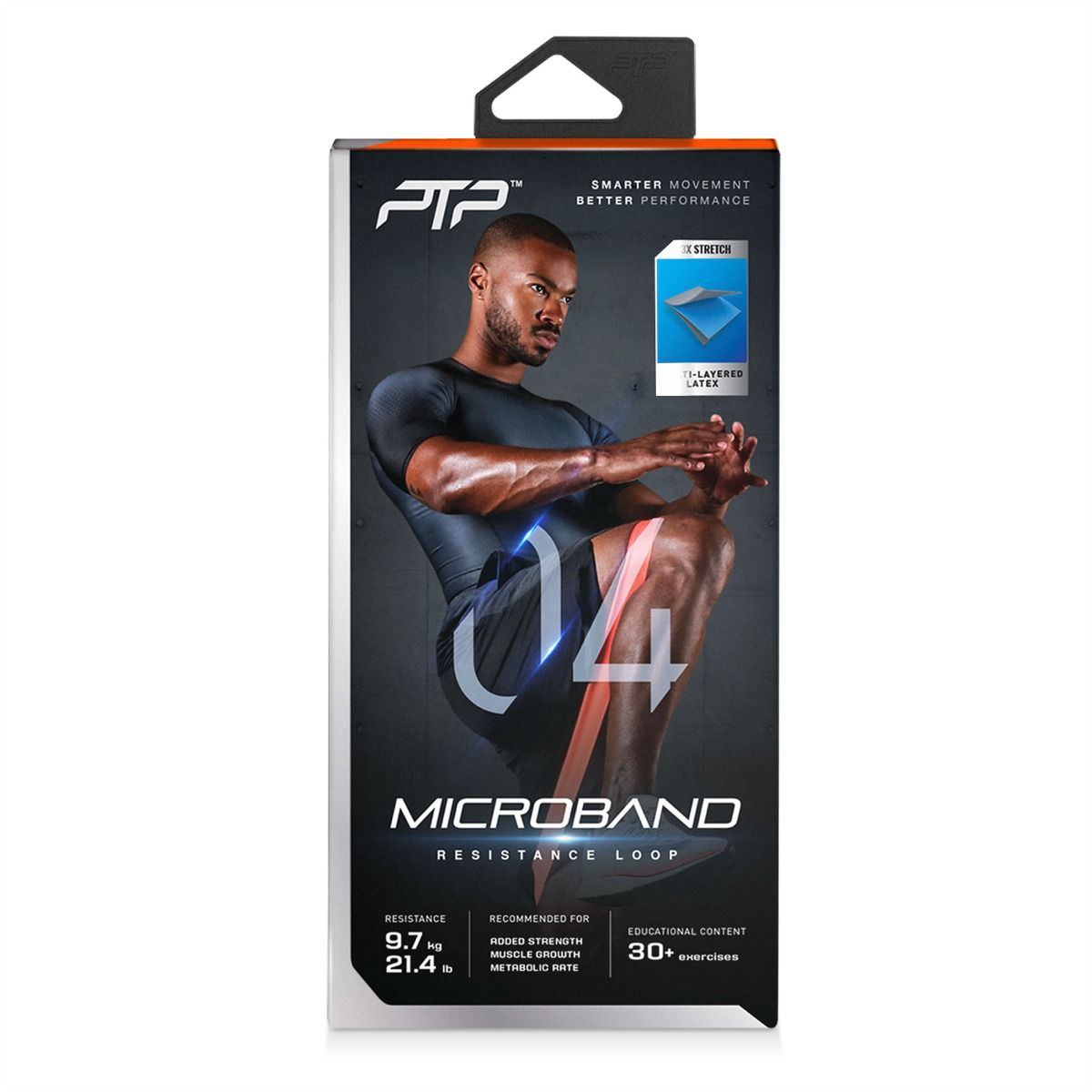PTP Microband banda elástica de resistencia heavy, naranja