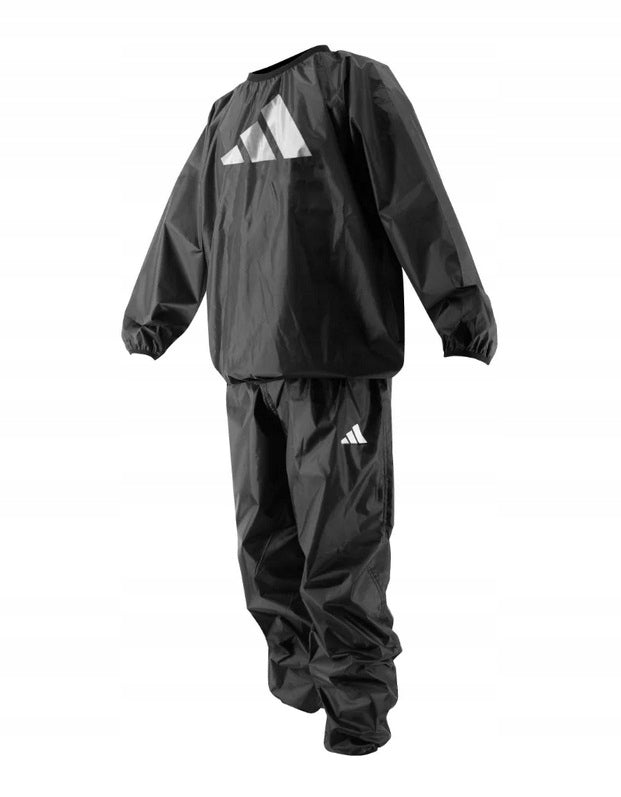 Adidas Sweatsuit conjunto de sauna, negro