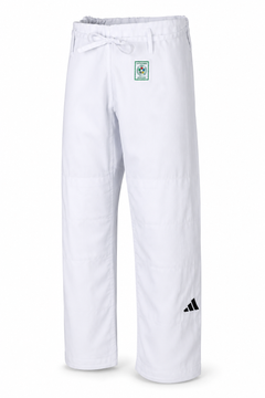 Adidas IJF pantalones de judo 275g, blancos