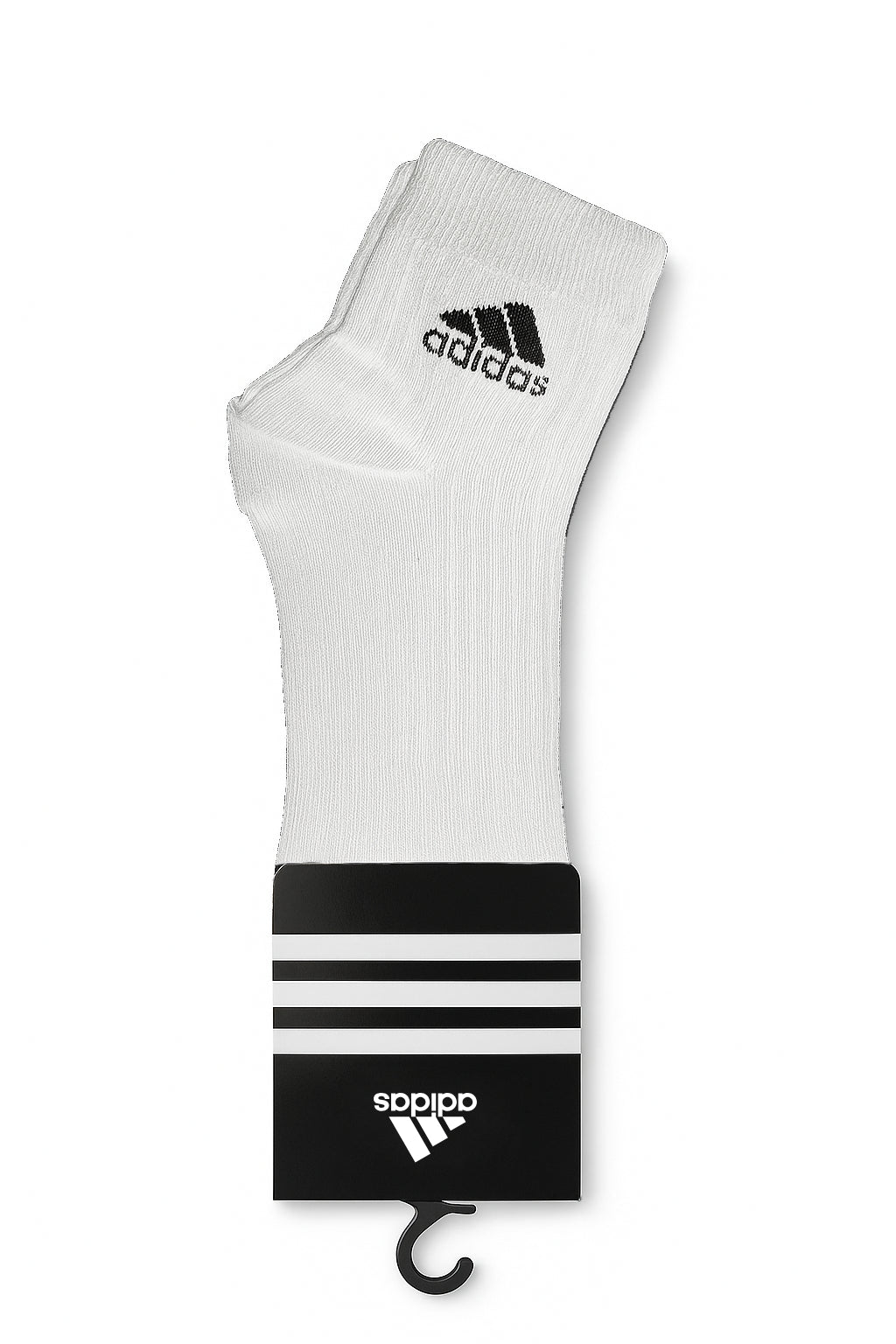 Adidas calcetines deportivos altos de tobillo, blancos
