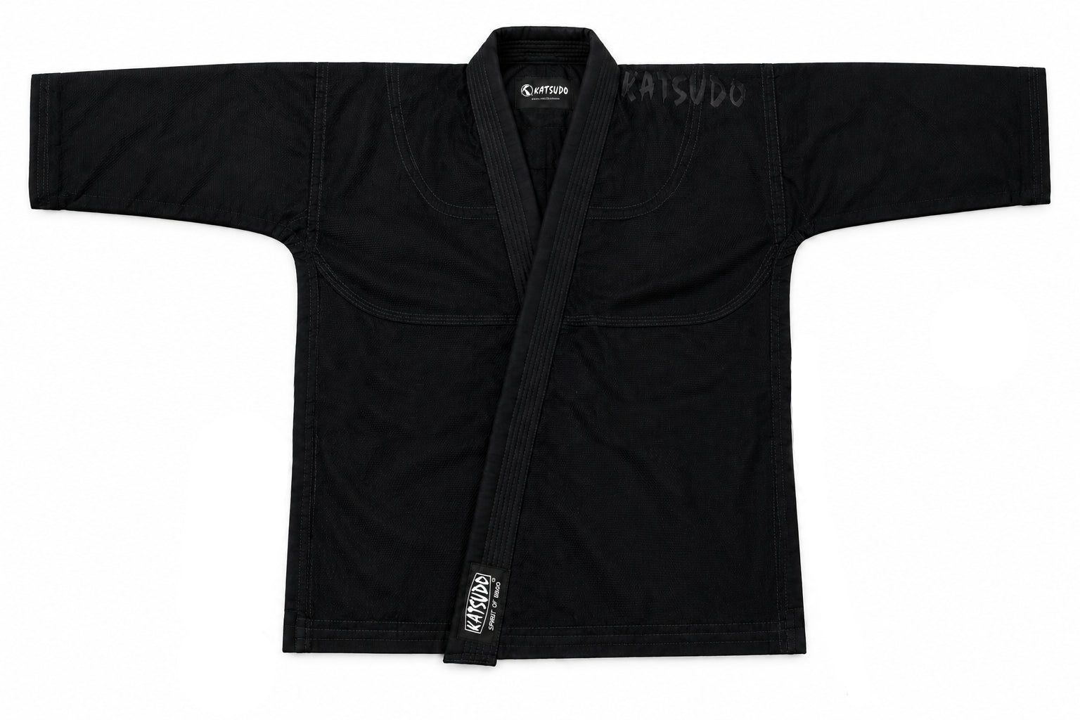 Katsudo Yori kimono de Jiu Jitsu para mujer 550g, negro