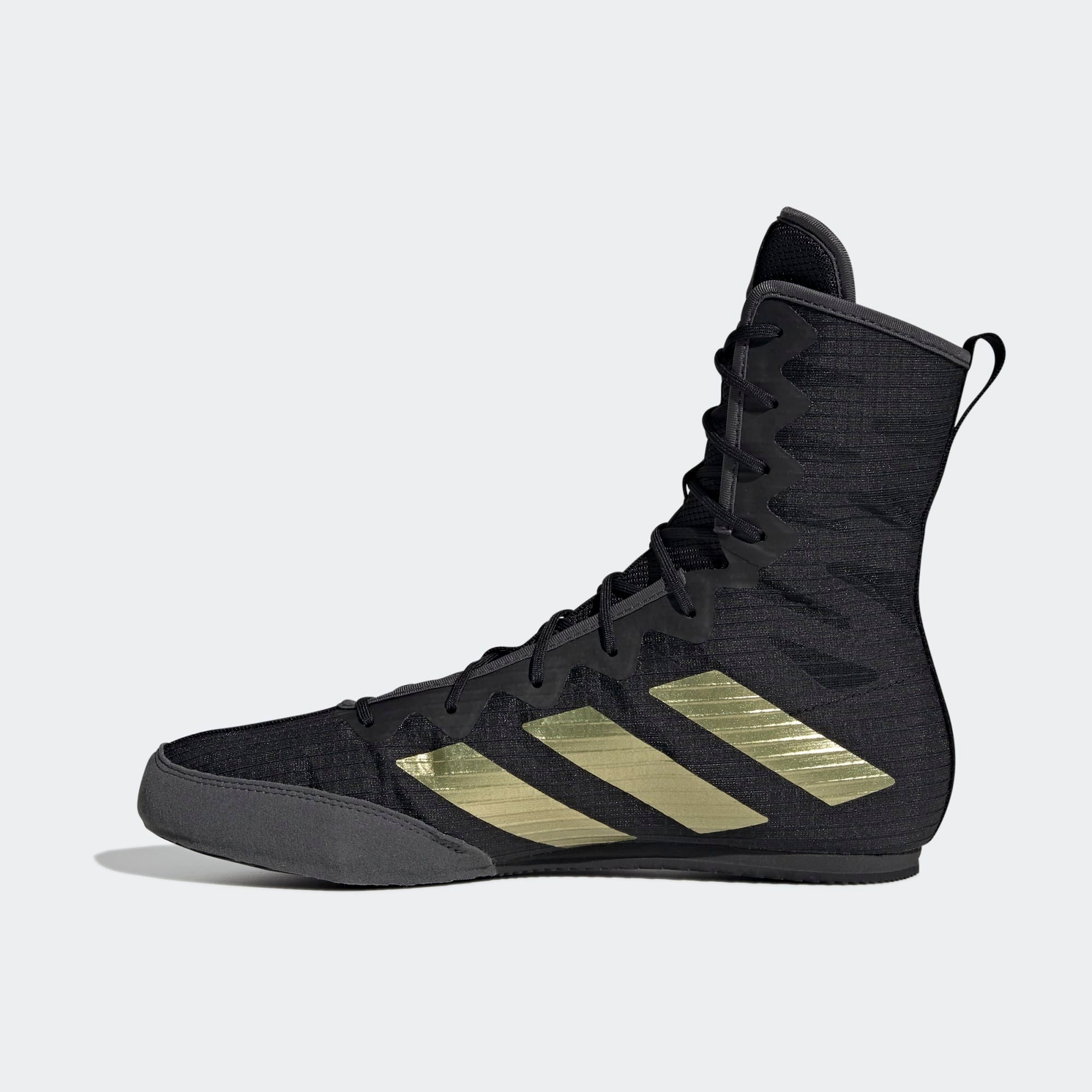 Adidas HOG 4 zapatillas de boxeo, negro-dorado