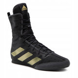 Adidas HOG 4 zapatillas de boxeo, negro-dorado